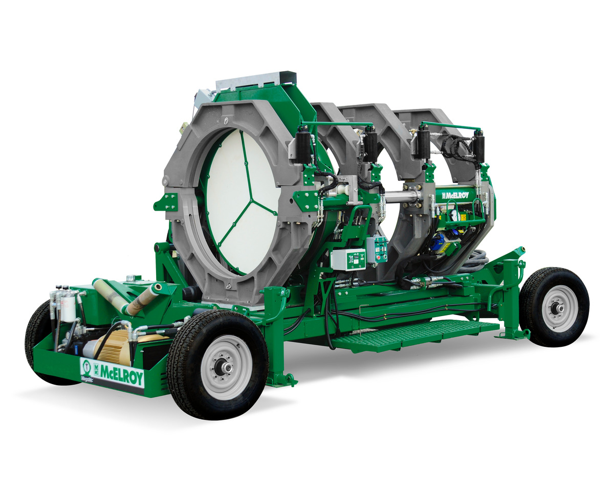 McElroy Mega Mac 1648 fusión HDPE gran diámetro