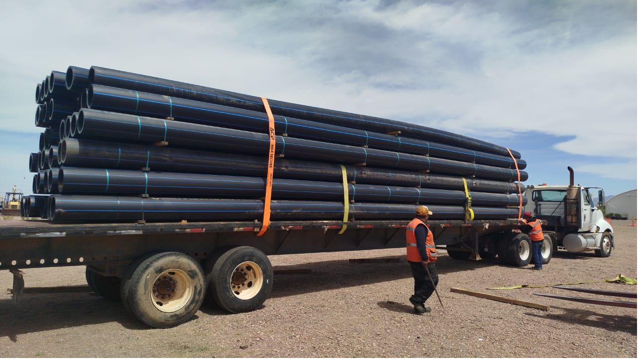 Tubería HDPE proyecto minería Cananea Sonora